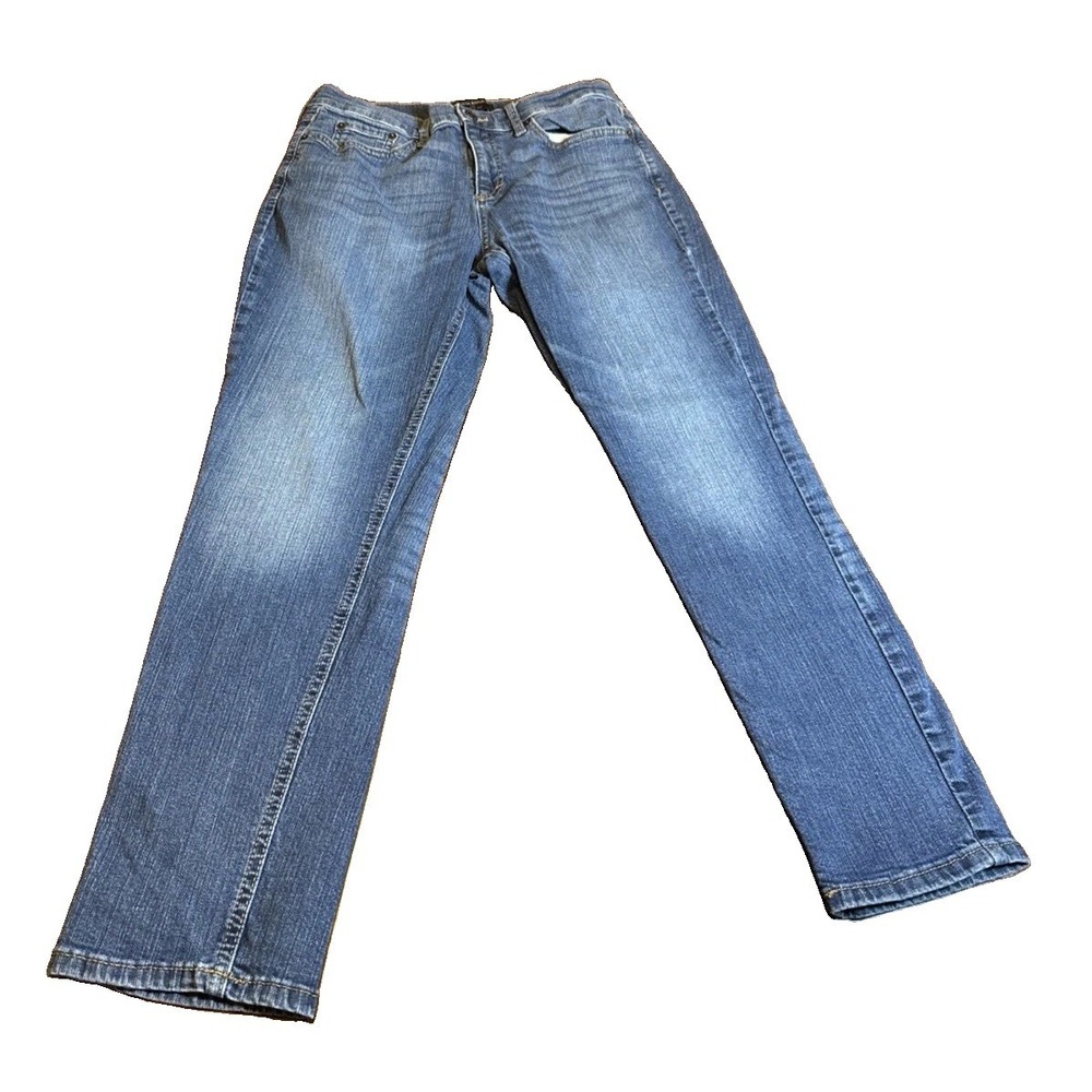 Banana Republic Girlfriend Jeans Womens 28/6 Blue Medium Wash Stretch Denim